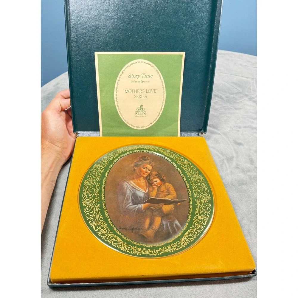 Pickard China Story Time Plate Mothers Love Series Irene Spencer 2538 of 7500